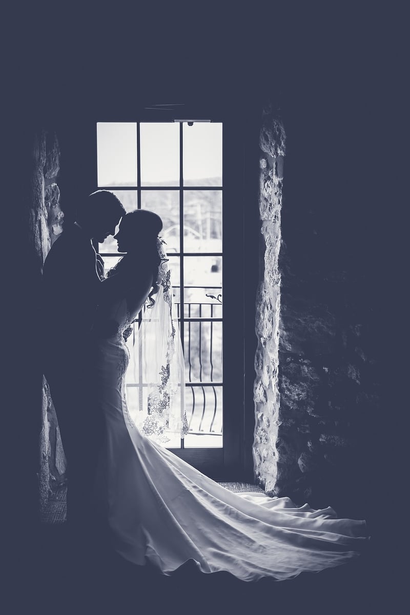 Bohemian bride with flower crown